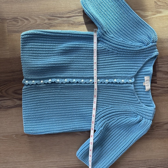 Sezane Sky Blue Women's Cardigan - Picture 10 of 10